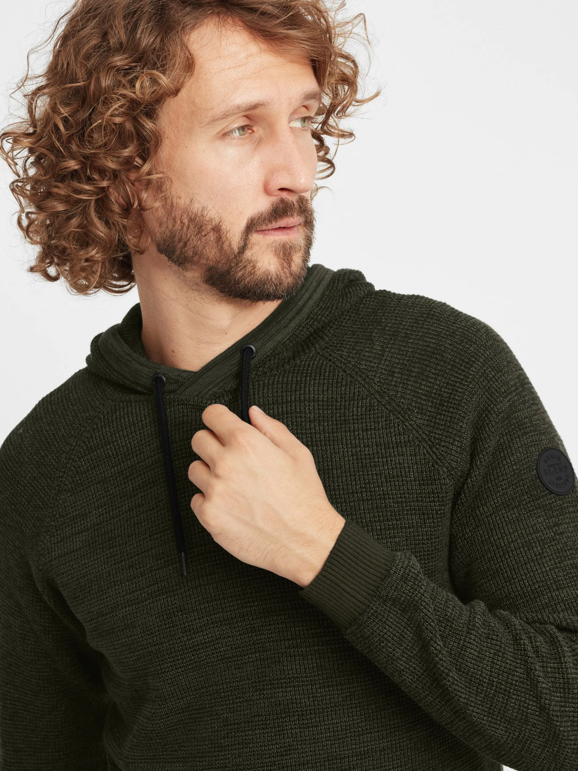 BLEND Herren Strickpullover - BHComala in grün