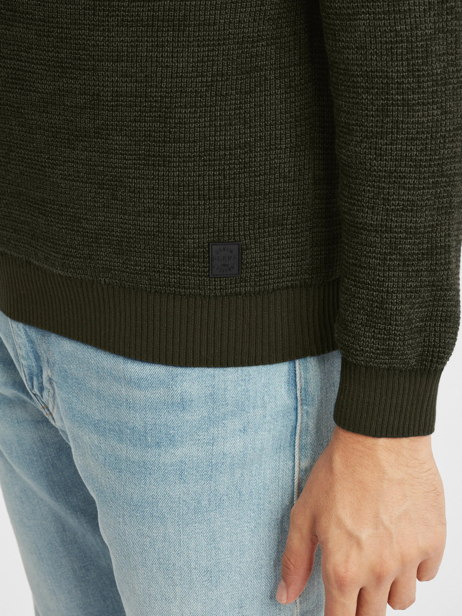 BLEND Herren Strickpullover - BHComala in grün
