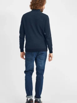 BLEND Herren Strickpullover - BHComulco in blau