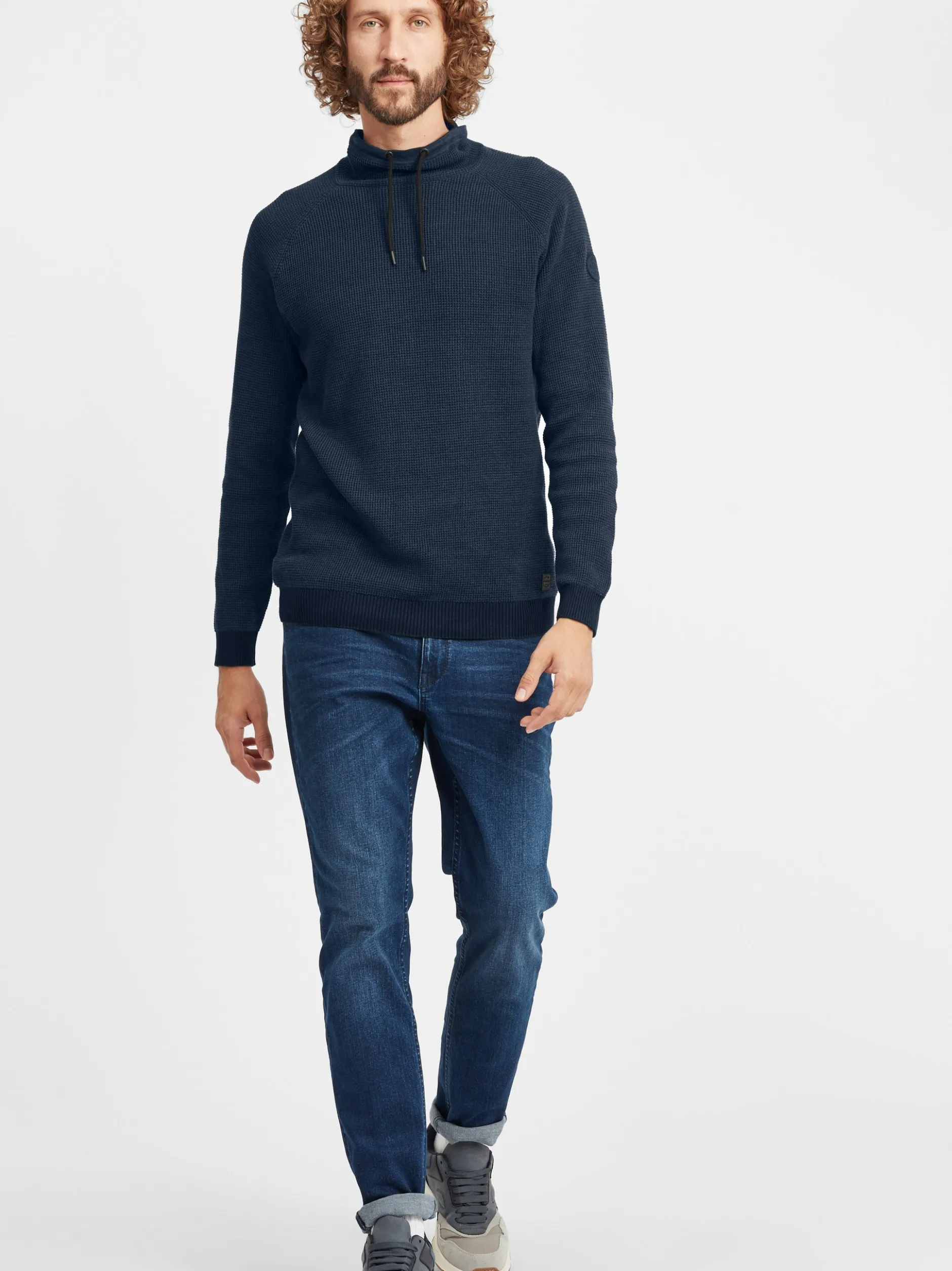 BLEND Herren Strickpullover - BHComulco in blau