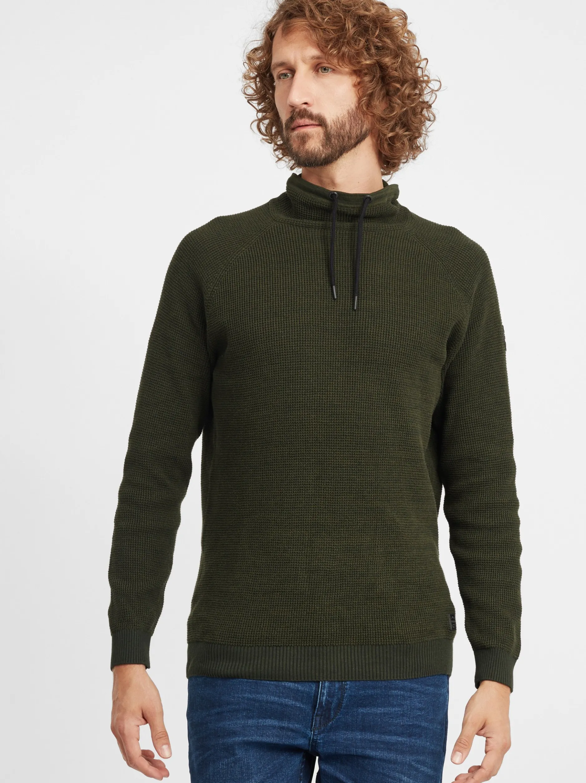 BLEND Herren Strickpullover - BHComulco in grün