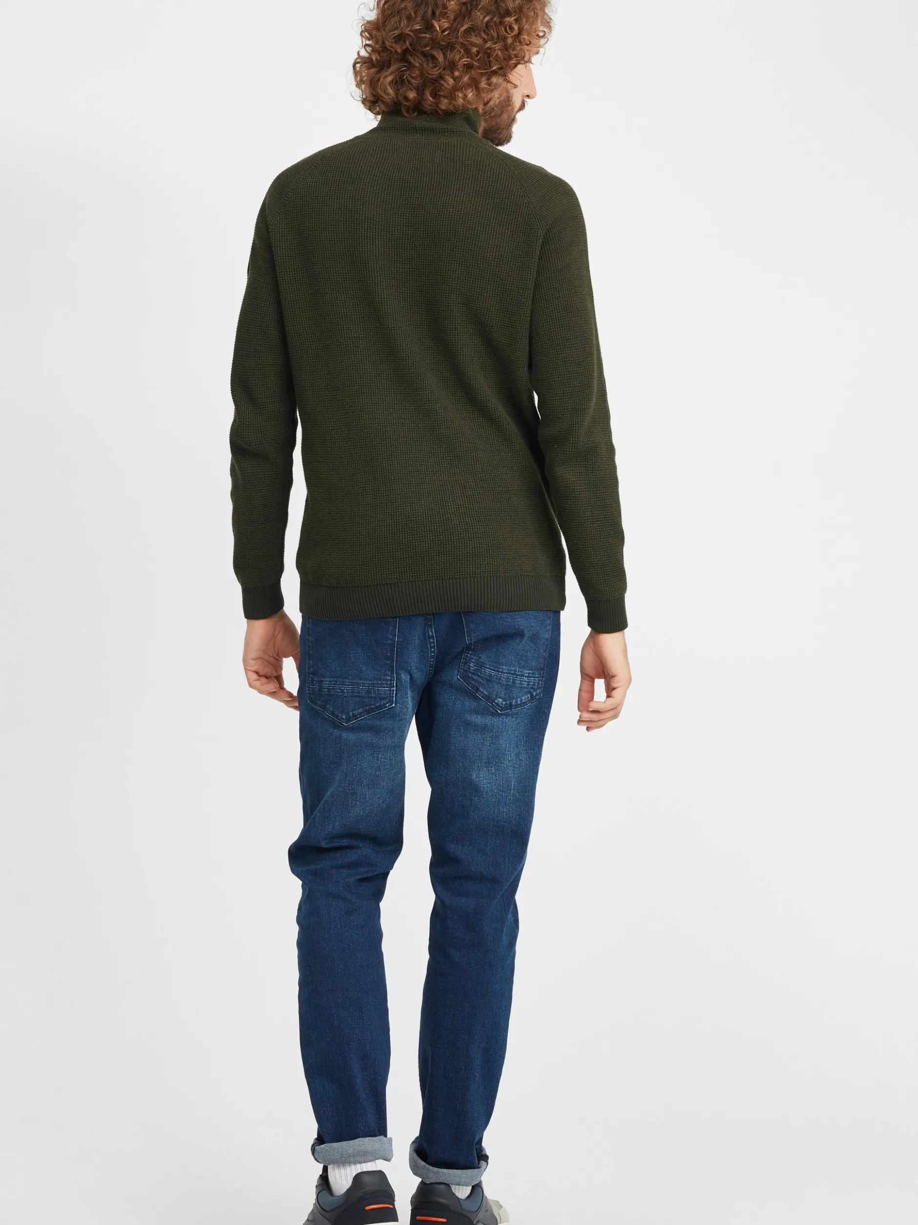 BLEND Herren Strickpullover - BHComulco in grün