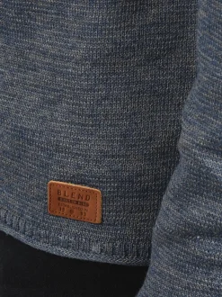BLEND Herren Strickpullover - BHDan in blau