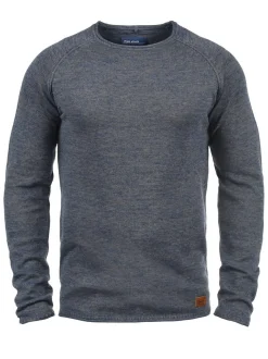 BLEND Herren Strickpullover - BHDan in blau