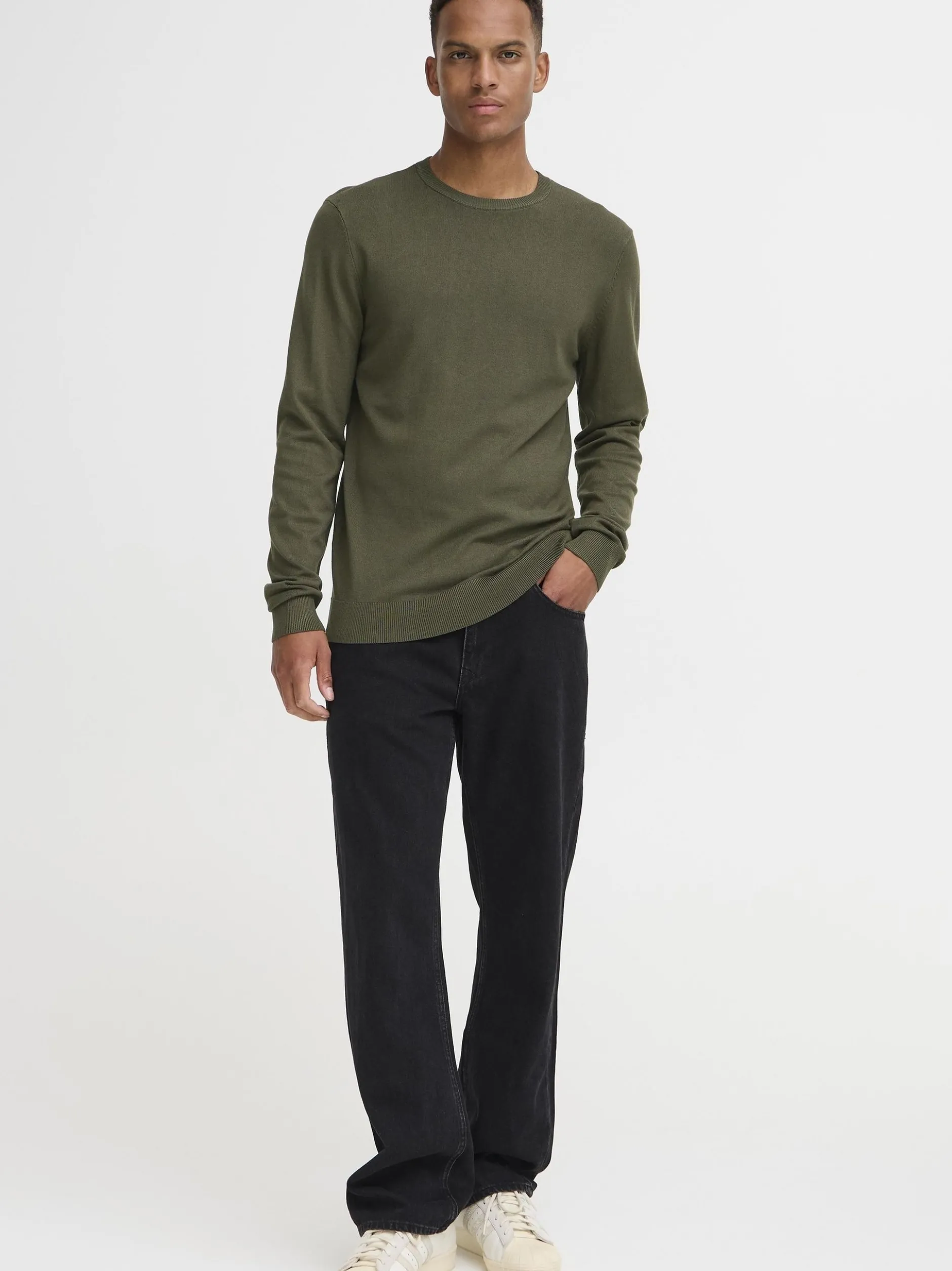 BLEND Herren Strickpullover - BHDan in grün