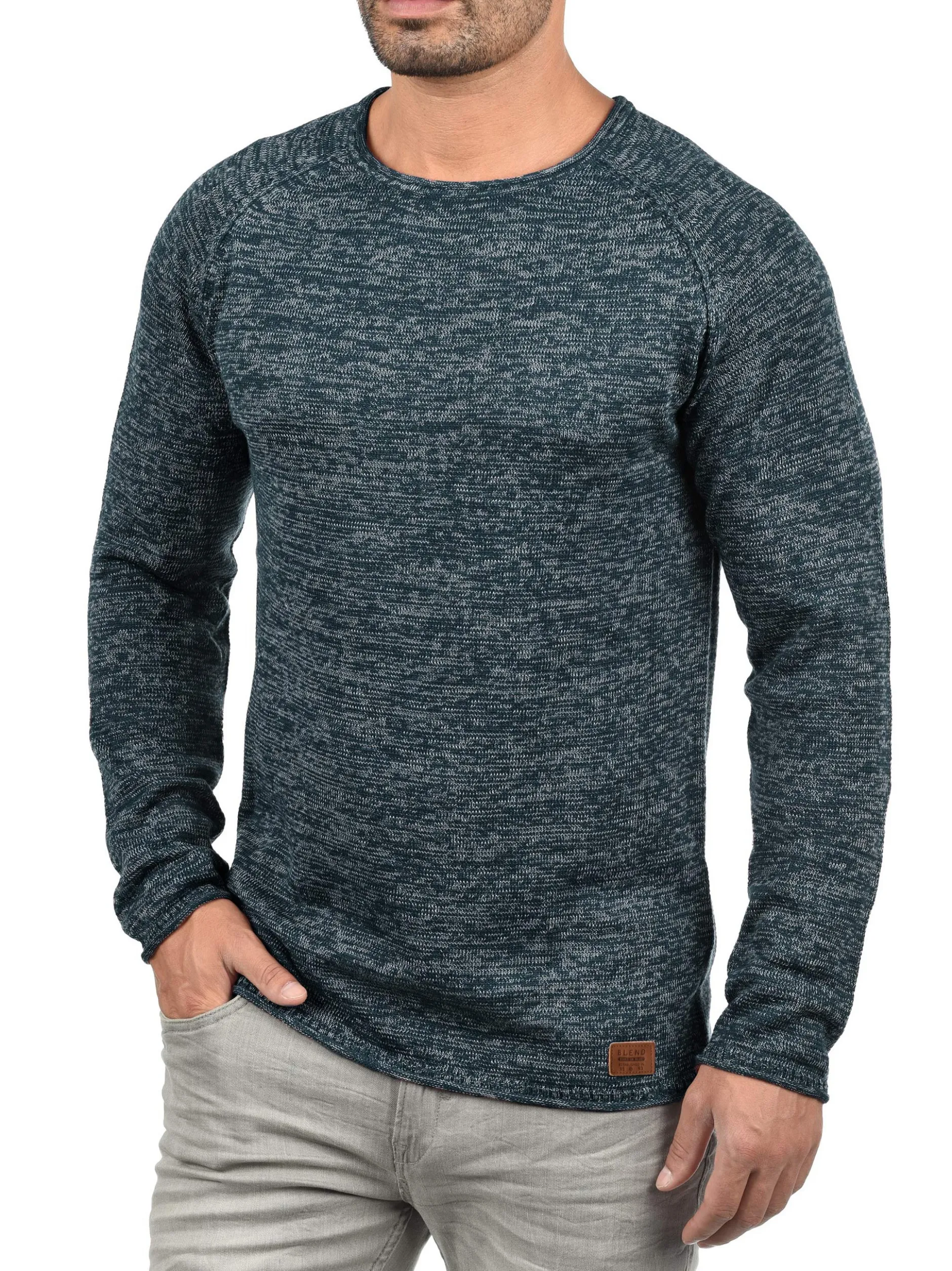 BLEND Herren Strickpullover - BHDan in marine