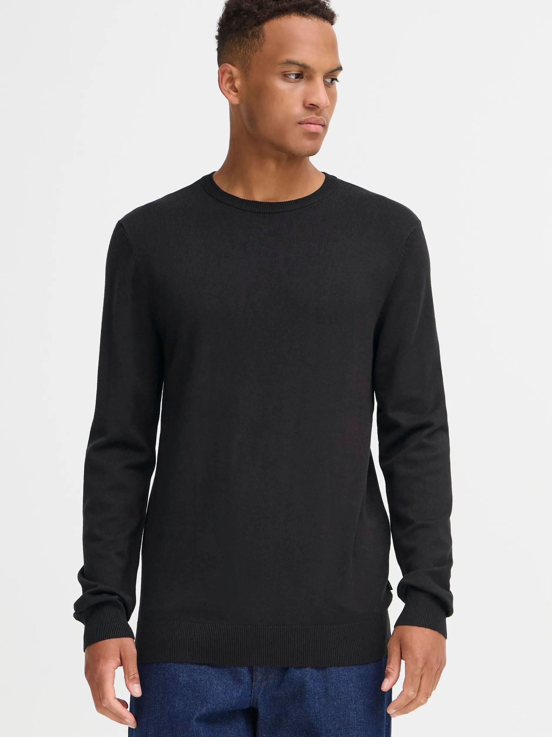 BLEND Herren Strickpullover - BHDan in schwarz