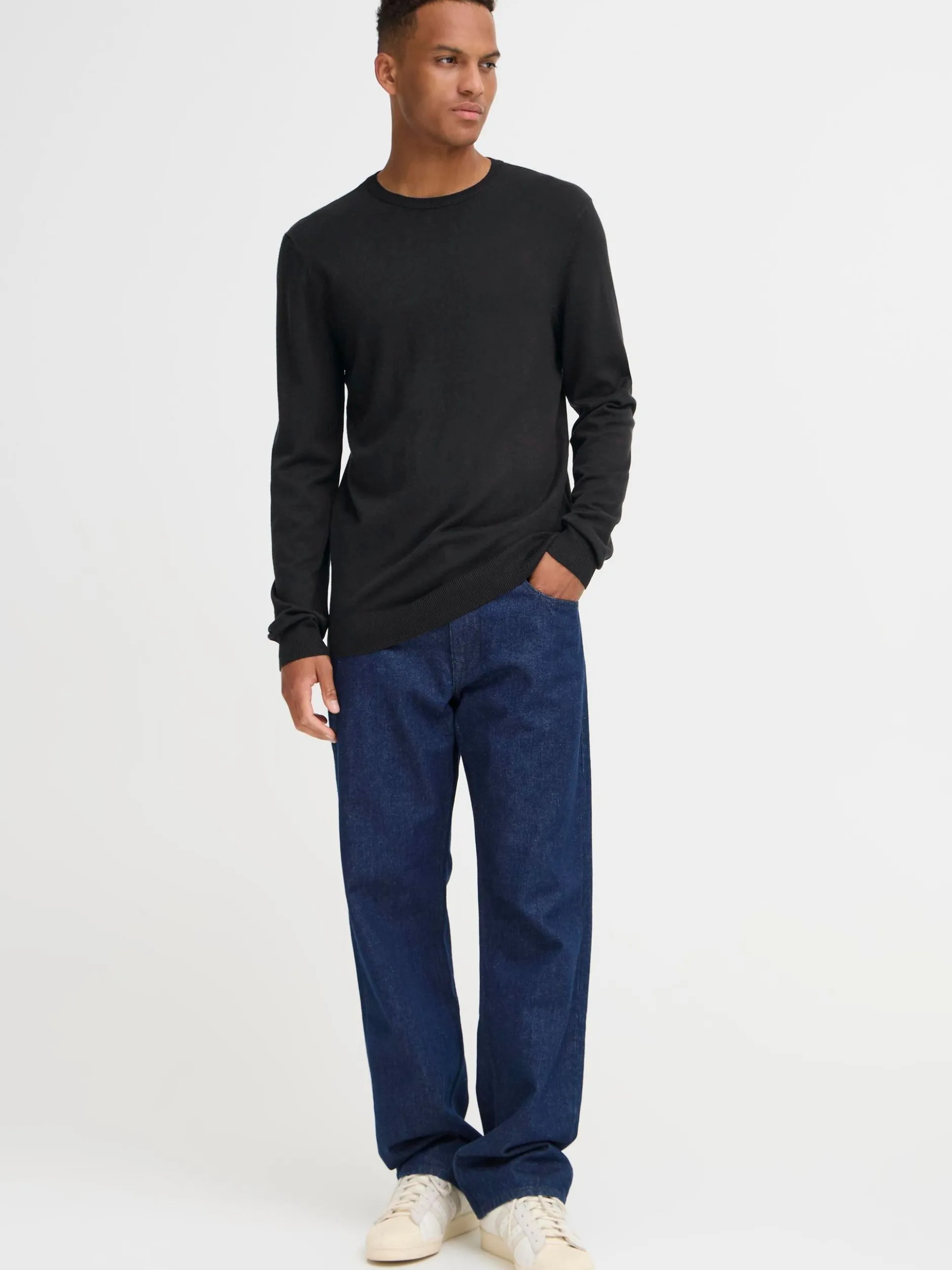 BLEND Herren Strickpullover - BHDan in schwarz