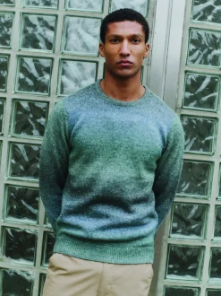 BLEND Herren Strickpullover - BHDannie in hellblau
