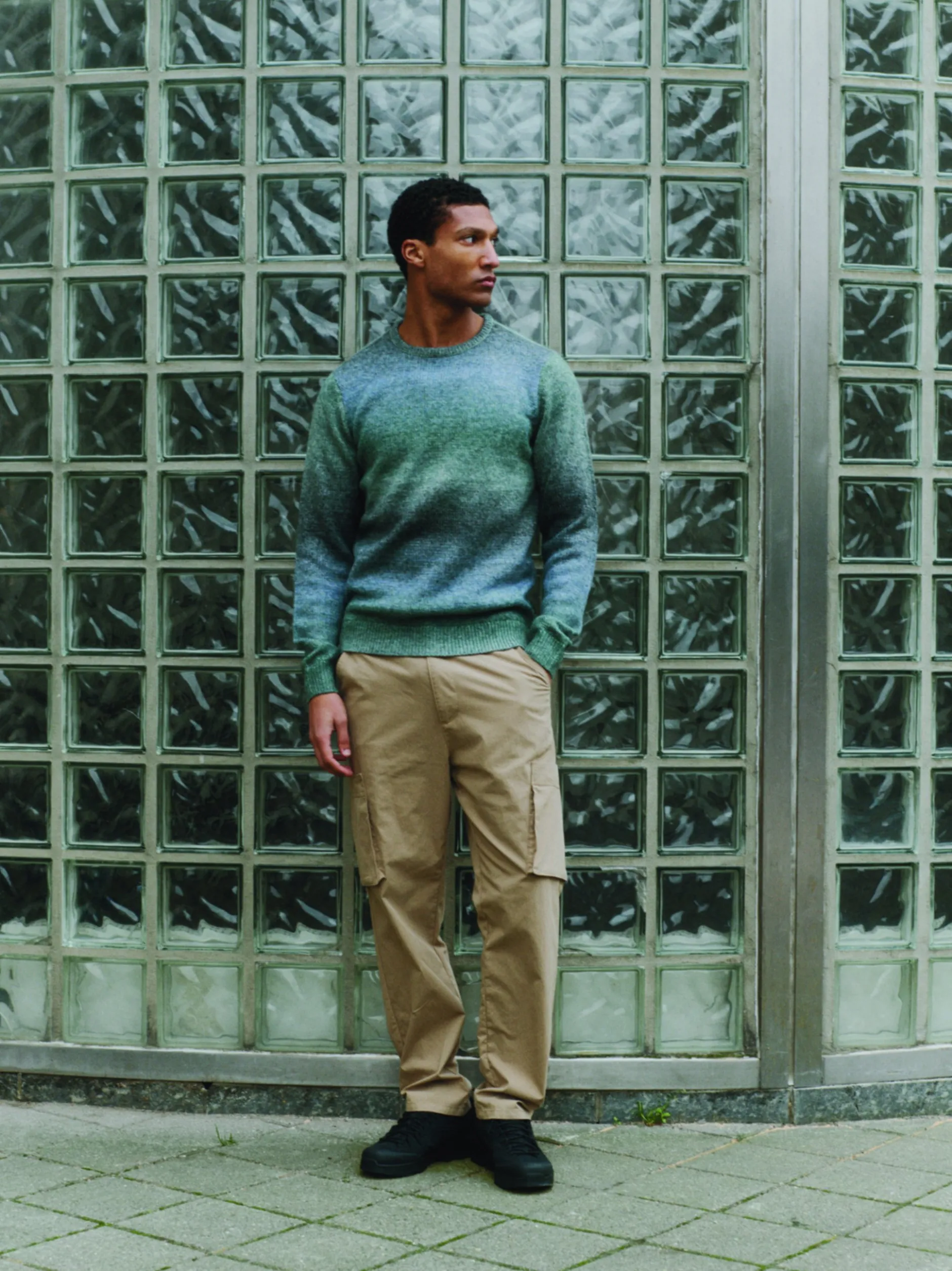 BLEND Herren Strickpullover - BHDannie in hellblau