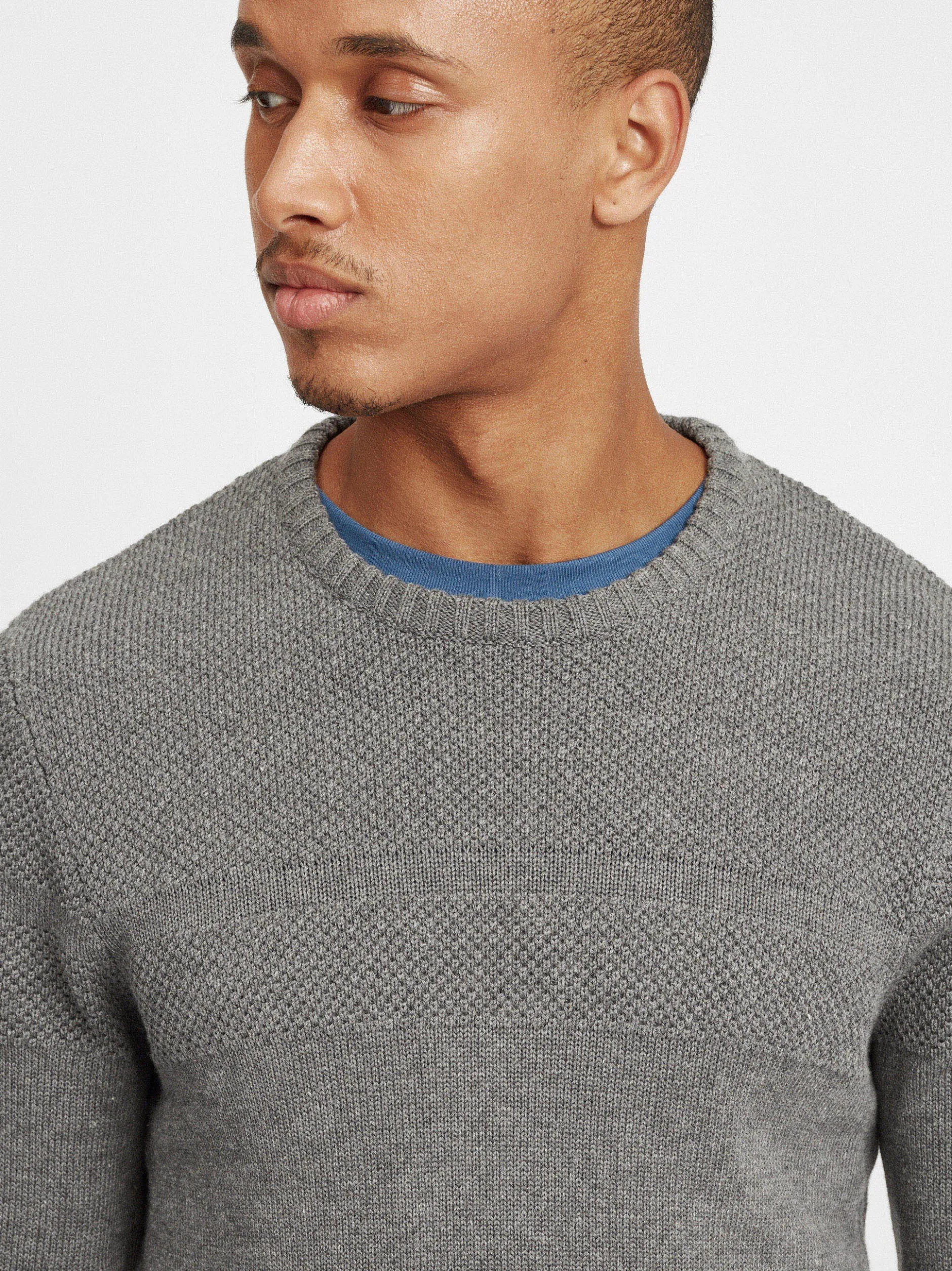 BLEND Herren Strickpullover - BHGastamo in grau