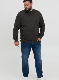 BLEND Herren Strickpullover - BHLars Big & Tall in anthrazit