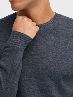 BLEND Herren Strickpullover - BHLars in blau