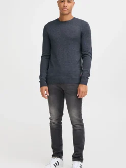 BLEND Herren Strickpullover - BHLars in blau