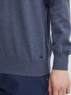 BLEND Herren Strickpullover - BHNolen in blau