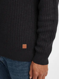 BLEND Herren Strickpullover - BHOstuta in schwarz