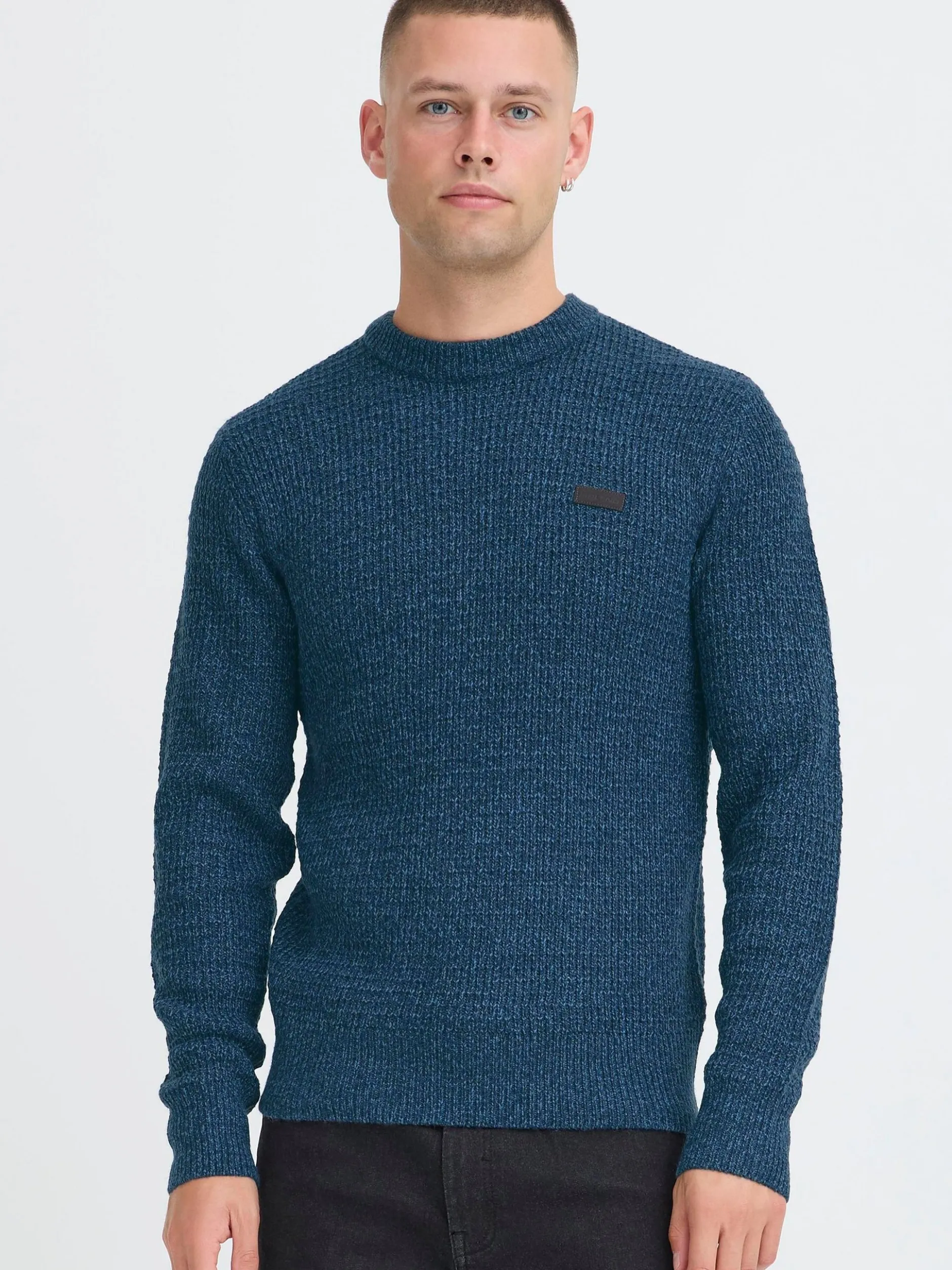 BLEND Herren Strickpullover - BHPattax in blau
