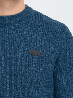 BLEND Herren Strickpullover - BHPattax in blau