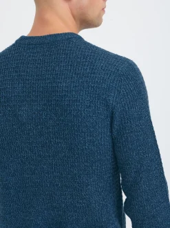 BLEND Herren Strickpullover - BHPattax in blau