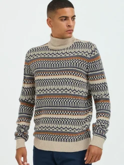 BLEND Herren Strickpullover - BHPullover in beige