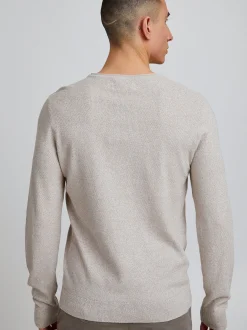 BLEND Herren Strickpullover - bhpullover in beige