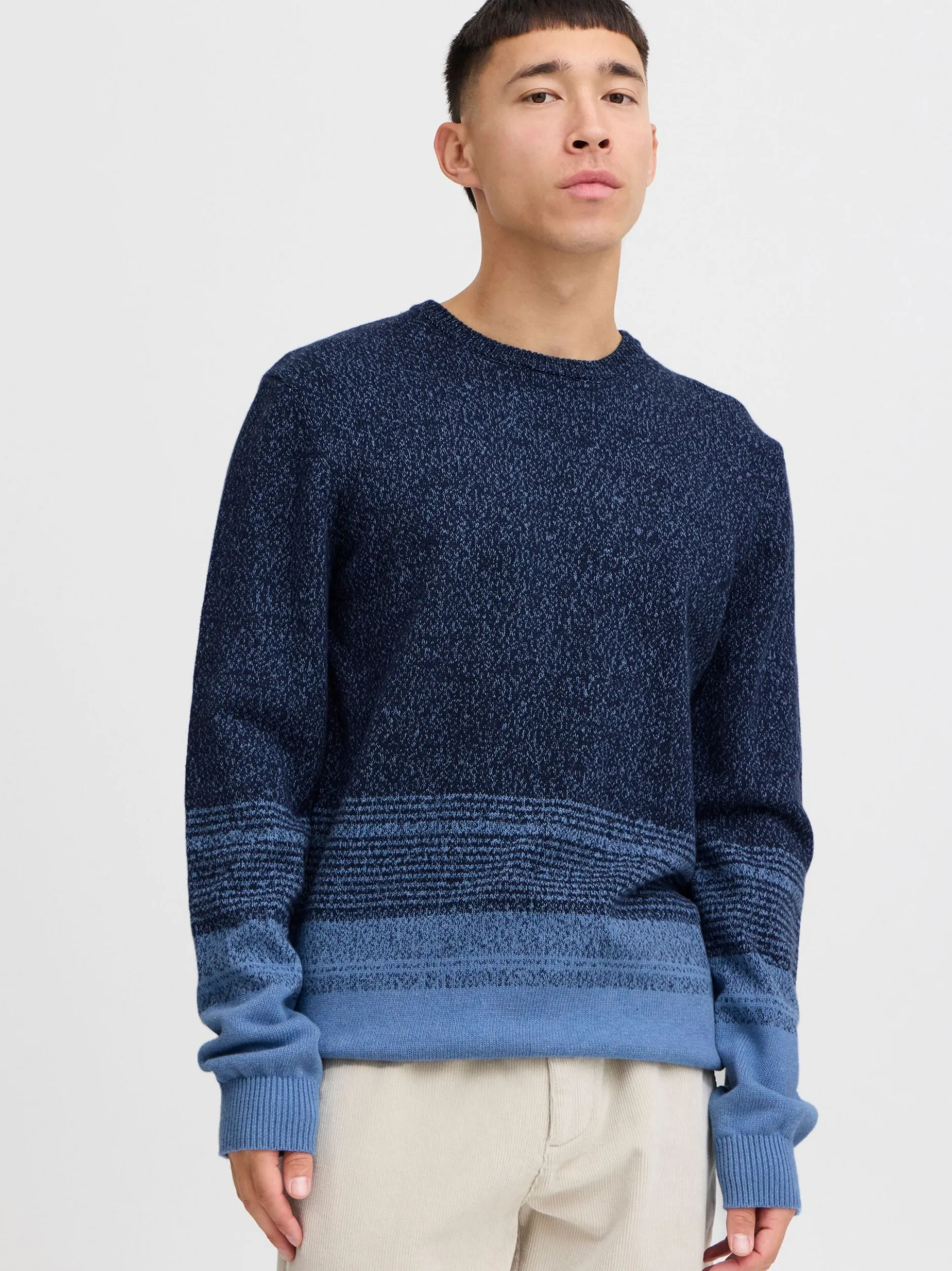 BLEND Herren Strickpullover - BHPullover in blau