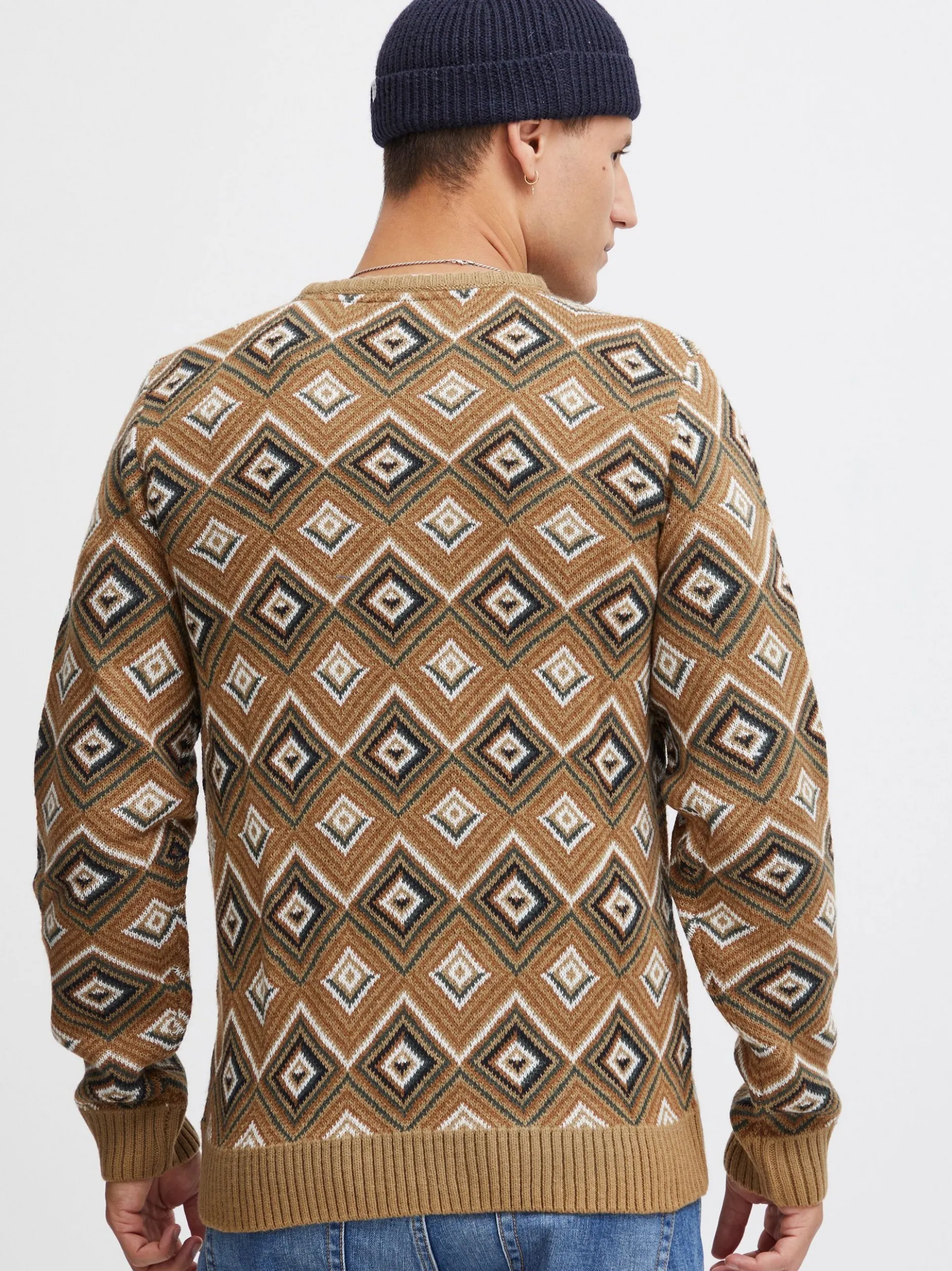 BLEND Herren Strickpullover - BHPullover in braun