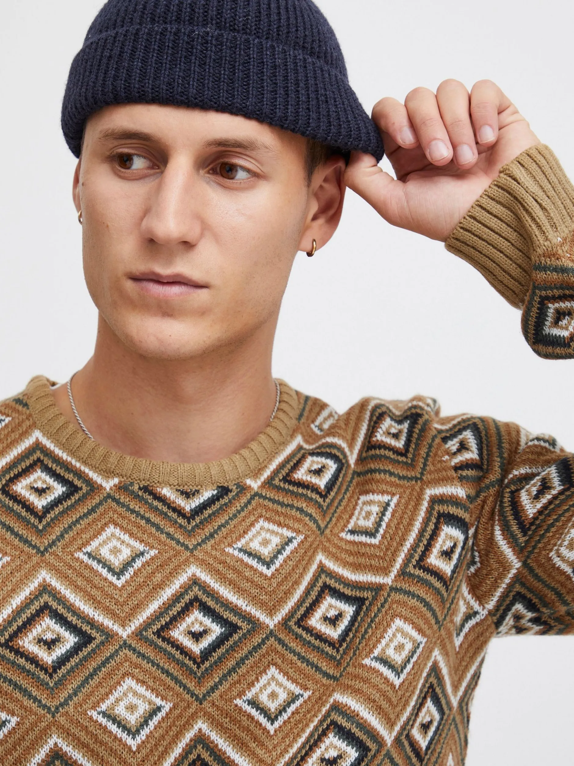 BLEND Herren Strickpullover - BHPullover in braun