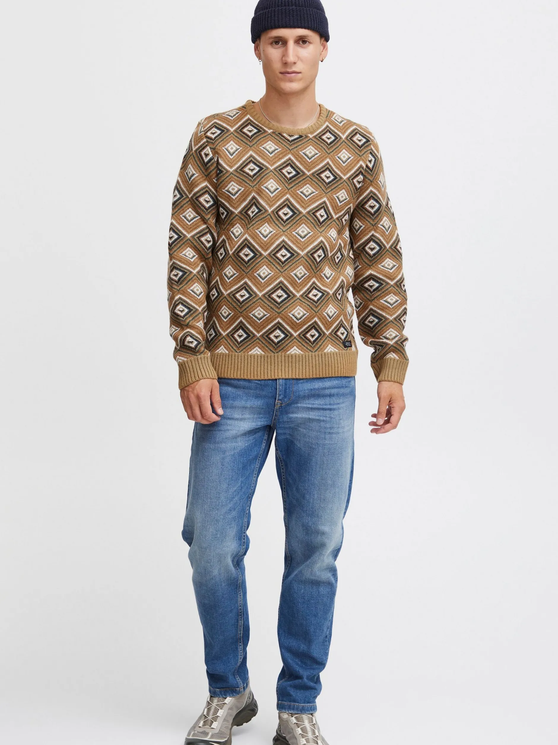 BLEND Herren Strickpullover - BHPullover in braun