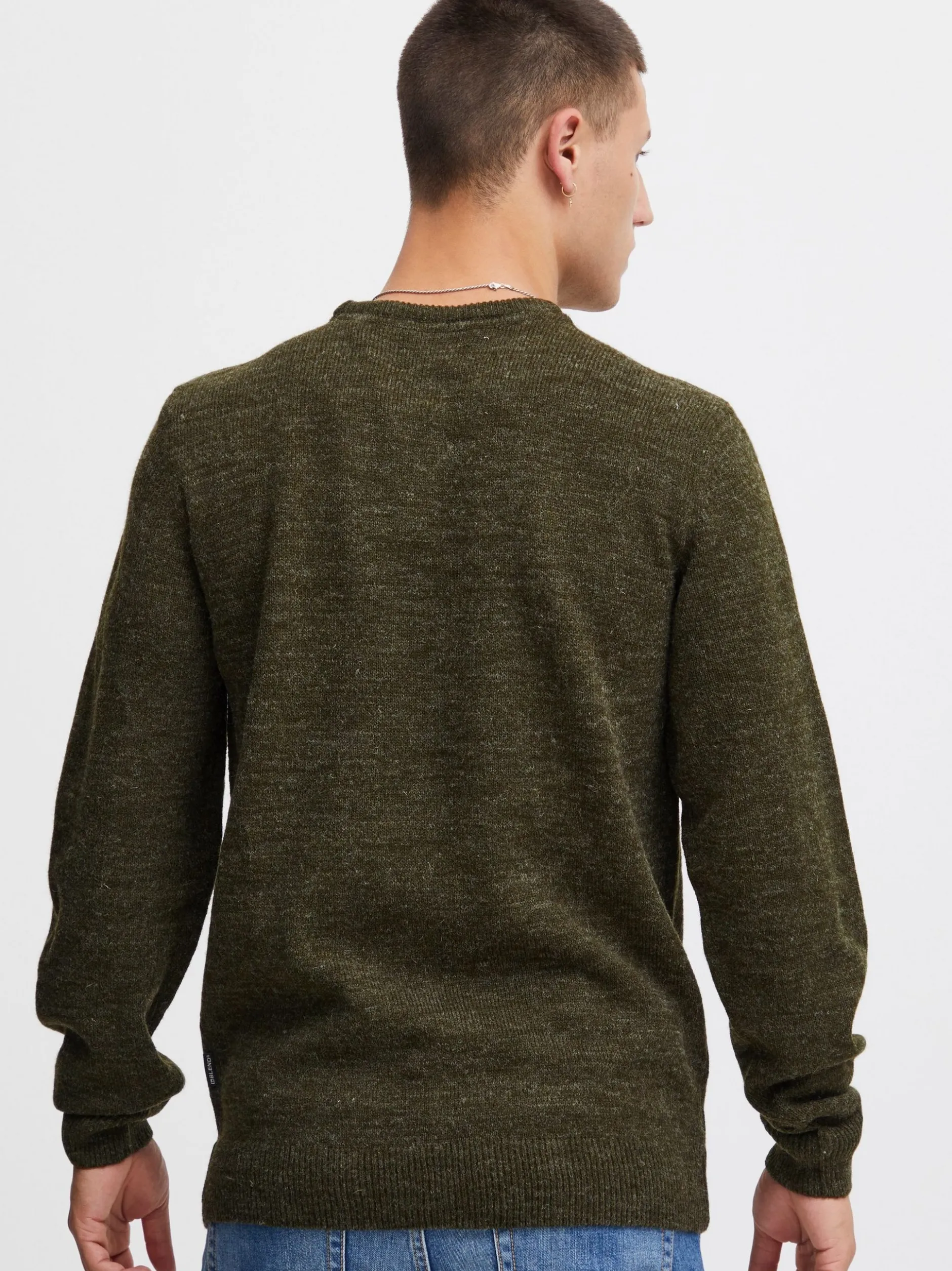 BLEND Herren Strickpullover - BHPullover in grün