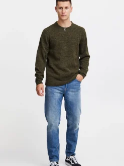 BLEND Herren Strickpullover - BHPullover in grün
