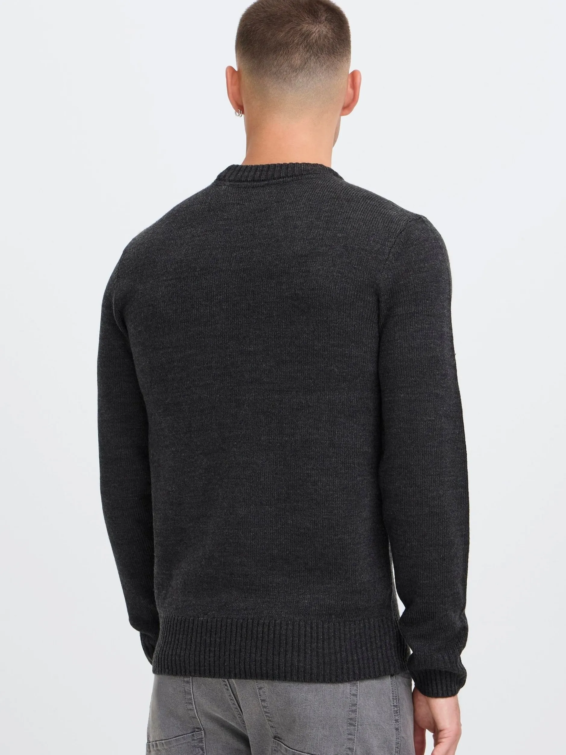 BLEND Herren Strickpullover - BHRyke in schwarz
