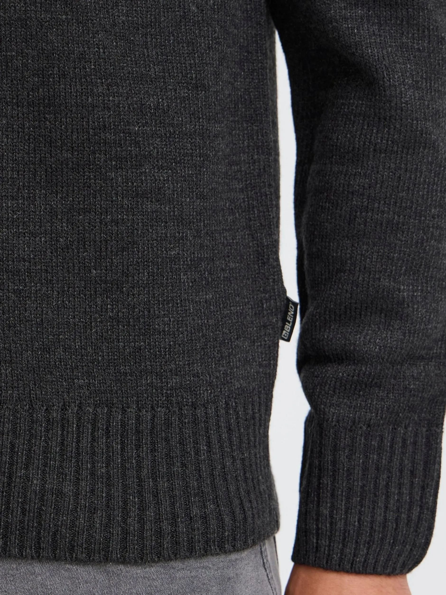 BLEND Herren Strickpullover - BHRyke in schwarz