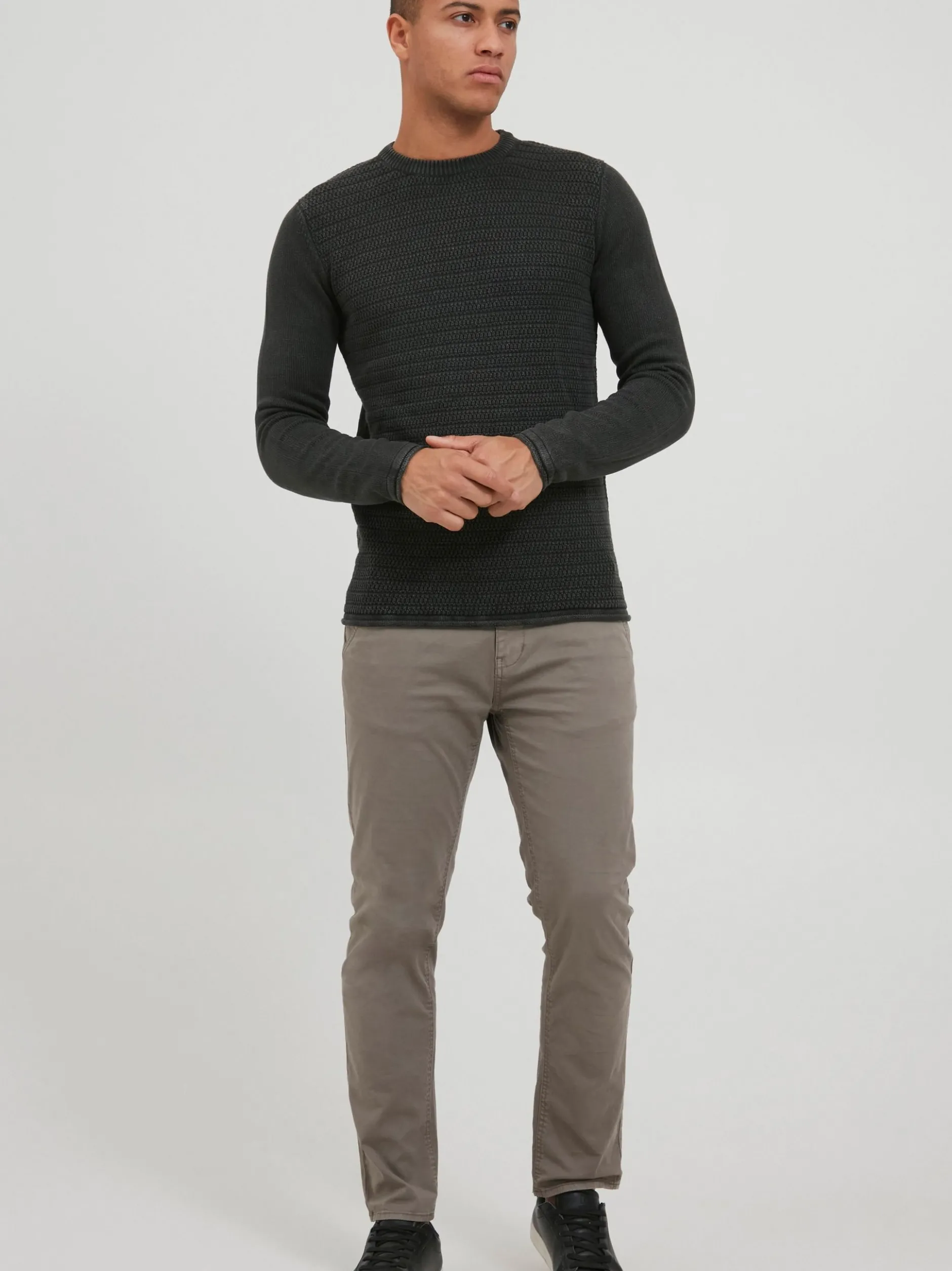 BLEND Herren Strickpullover - BHTaavi in grau