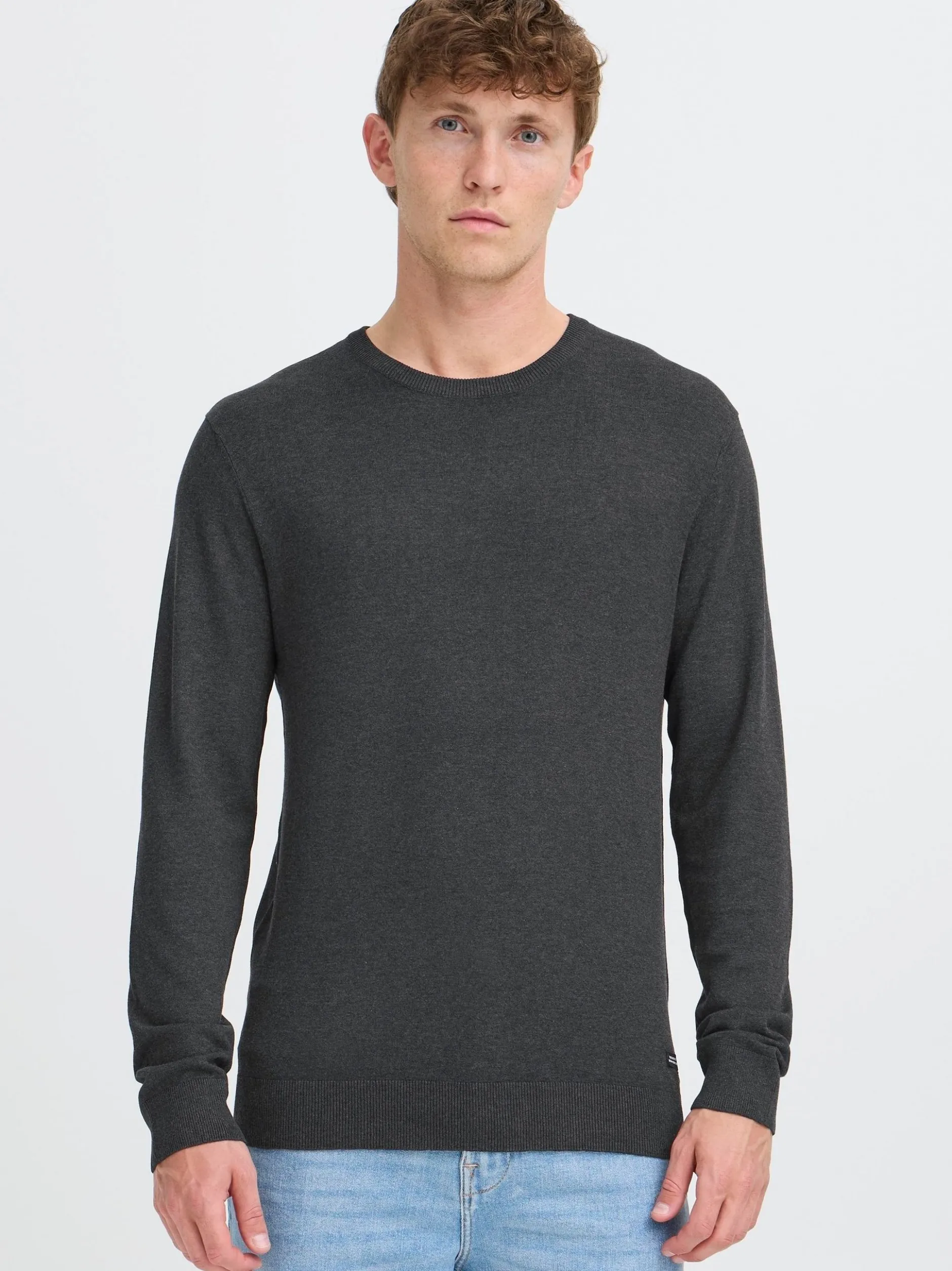 BLEND Herren Strickpullover - BHWeba in anthrazit