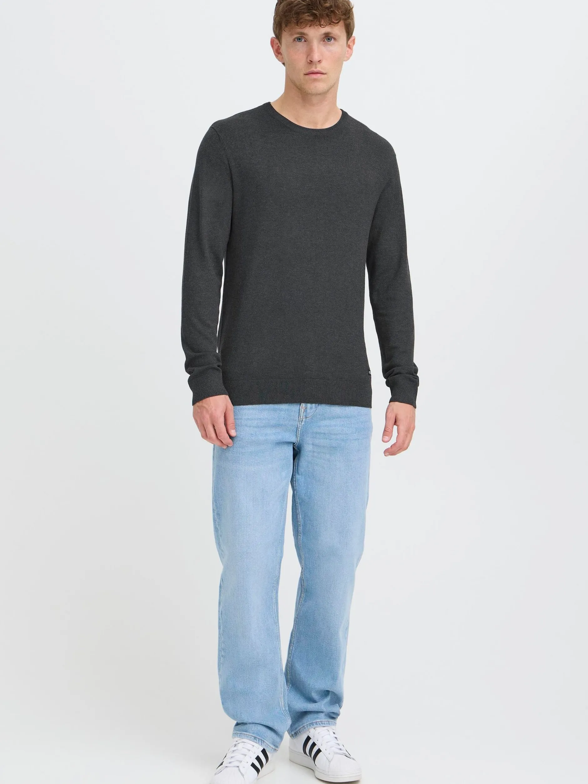 BLEND Herren Strickpullover - BHWeba in anthrazit