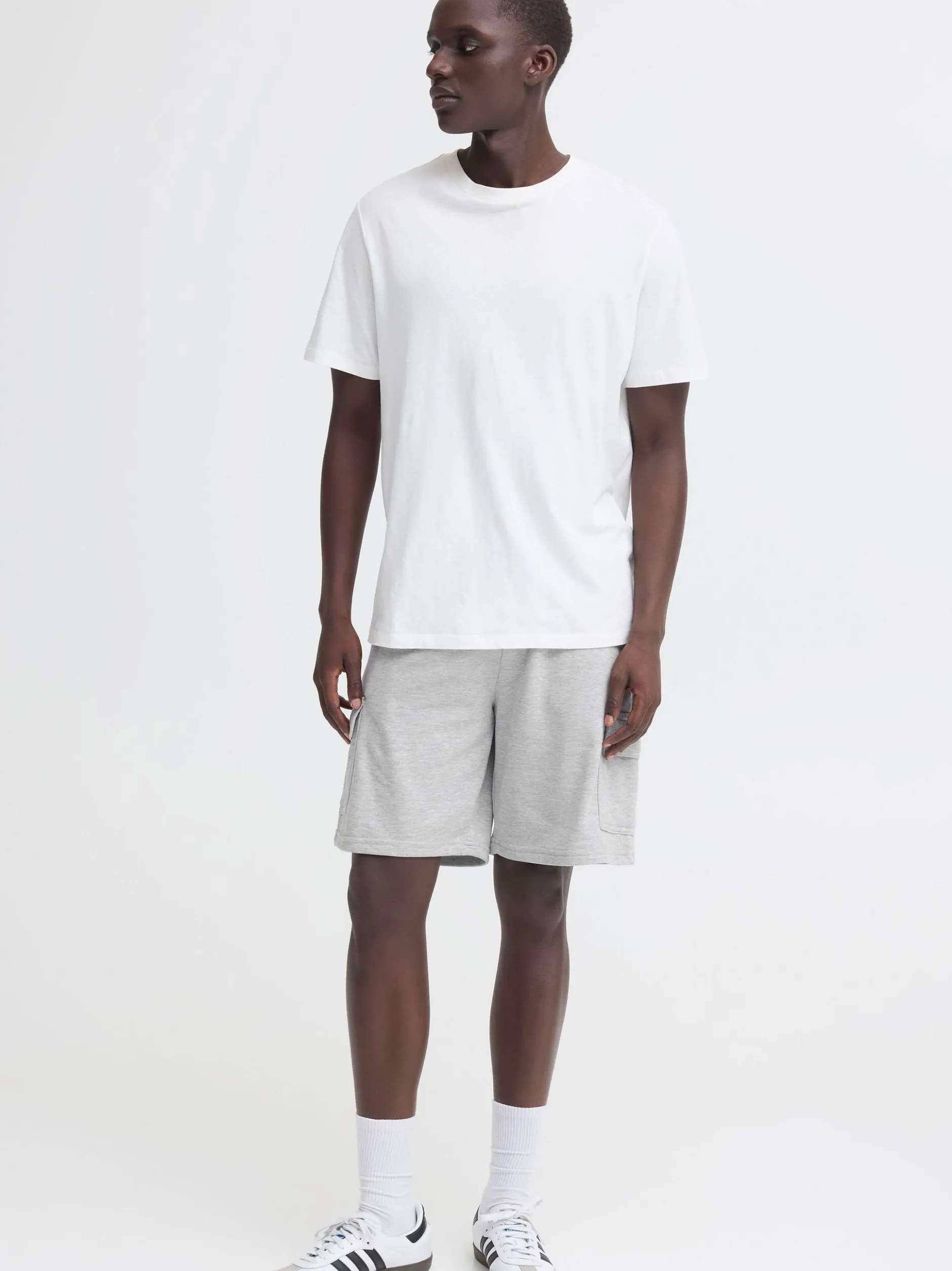 BLEND Herren Sweatshorts - BHKarlos Sweat Cargo in grau