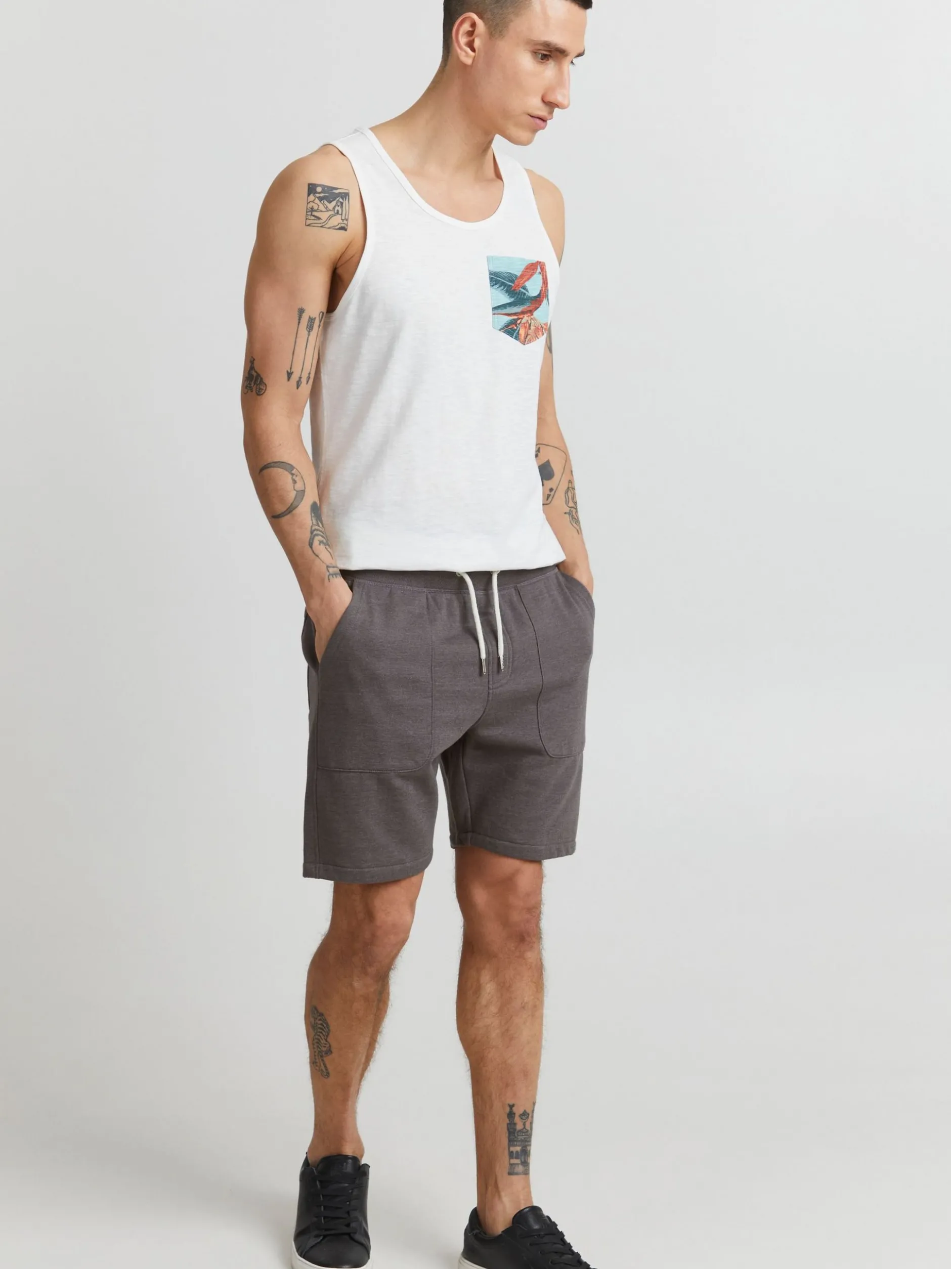BLEND Herren Sweatshorts - BHMulker in grau