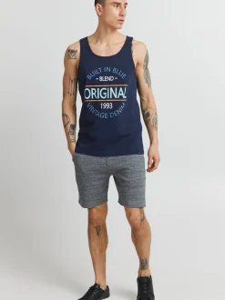 BLEND Herren Tanktop - BHAlvarez in blau