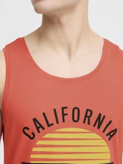BLEND Herren Tanktop - BHCali in rot