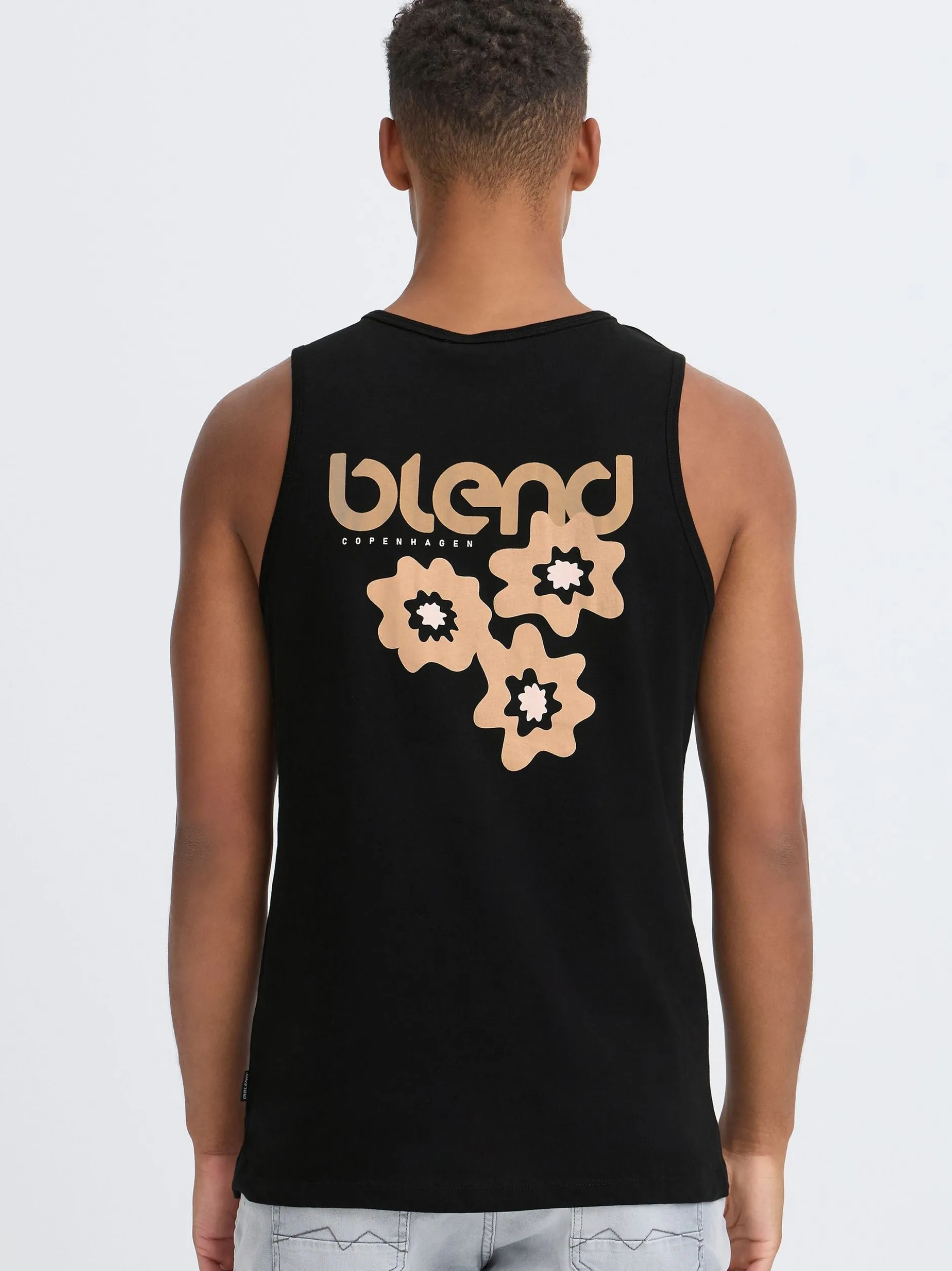 BLEND Herren Tanktop - BHFlok in schwarz