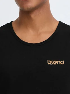 BLEND Herren Tanktop - BHFlok in schwarz