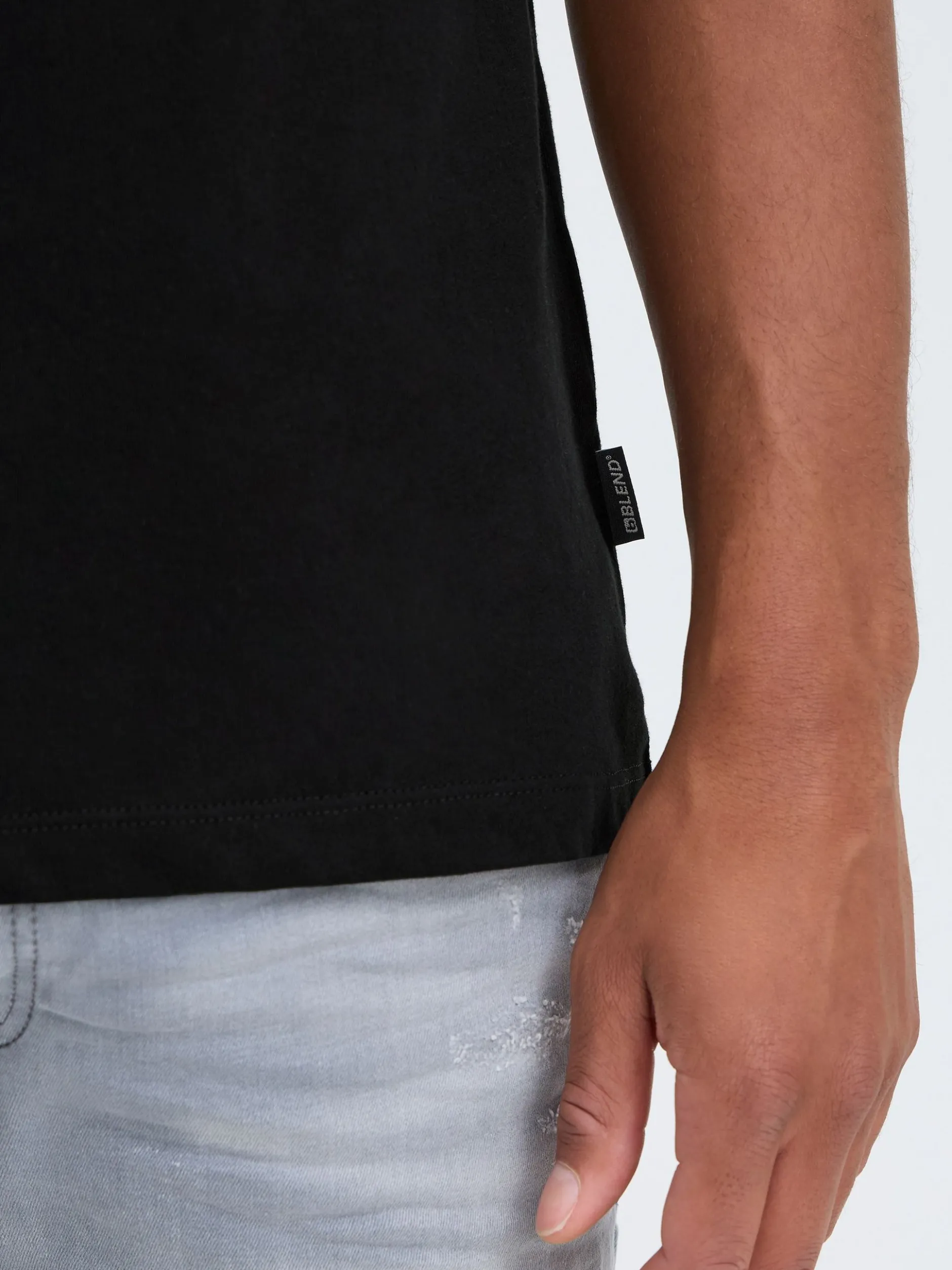 BLEND Herren Tanktop - BHFlok in schwarz