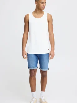 BLEND Herren Tanktop - BHHole in weiß
