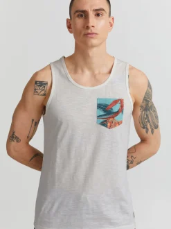BLEND Herren Tanktop - BHTroppo in weiß