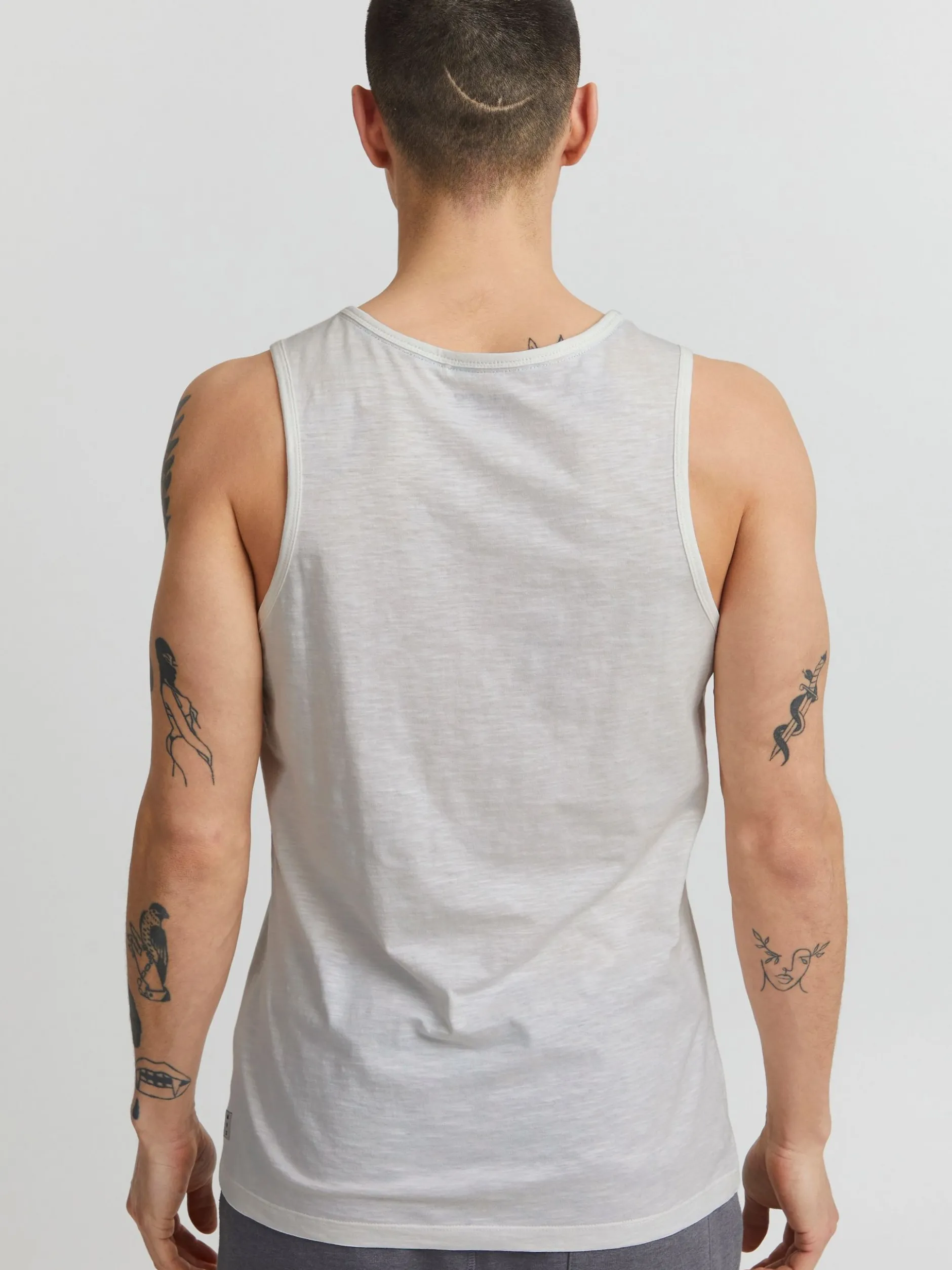 BLEND Herren Tanktop - BHTroppo in weiß