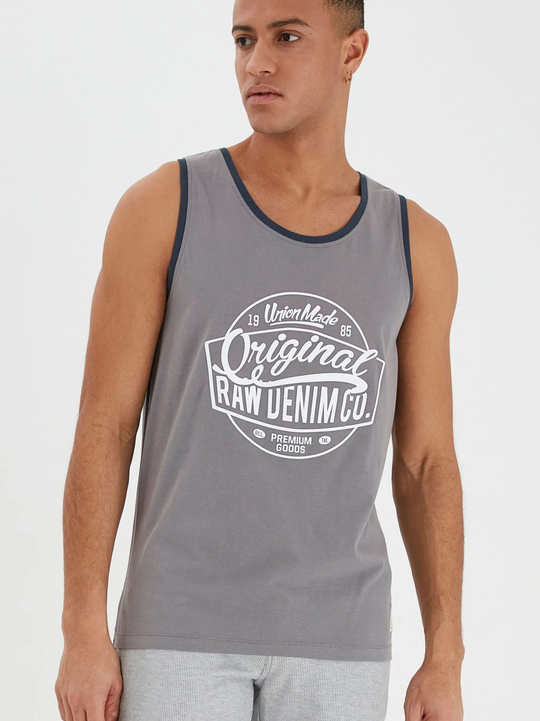 BLEND Herren Tanktop - BHWalex in grau