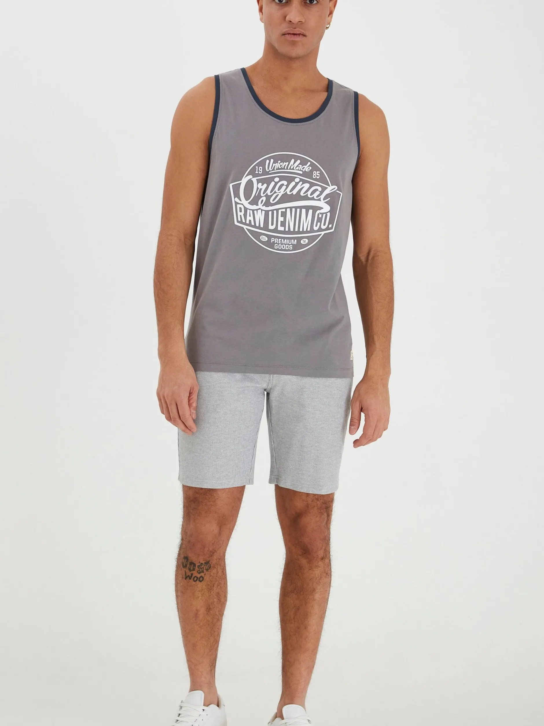 BLEND Herren Tanktop - BHWalex in grau