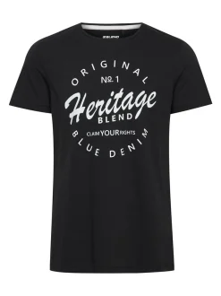 BLEND Herren T-Shirt - BHAbraham in schwarz