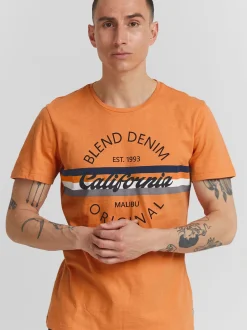 BLEND Herren T-Shirt - BHAdamus in orange